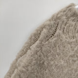JANE SMITH KN-＃722L PUFFボトルネックプルオーバー サイズ38 セーター ニット ベージュ レディース ジェーン スミス【中古】5-0928T△