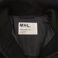 MHL. 595-5225502 メルトン ジャケット サイズ1 ブルゾン ブラック レディース エムエイチエル【中古】5-0928T△