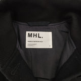 MHL. 595-5225502 メルトン ジャケット サイズ1 ブルゾン ブラック レディース エムエイチエル【中古】5-0928T△