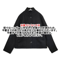 MHL. 595-5225502 メルトン ジャケット サイズ1 ブルゾン ブラック レディース エムエイチエル【中古】5-0928T△