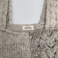BOUTIQUE nicole ジャンパースカート ケーブルニット 1N6660 スカート グレー アイボリー レディース ブティックニコル【中古】5-0928T△