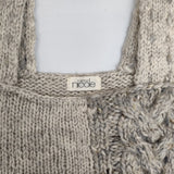 BOUTIQUE nicole ジャンパースカート ケーブルニット 1N6660 スカート グレー アイボリー レディース ブティックニコル【中古】5-0928T△