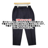 HAVERSACK ウール カシミヤ混 461523 ストライプ サイズ0 テーパードパンツ パンツ ネイビー ホワイト レディース ハバーサック【中古】5-0928T△