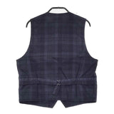 FWK by engineered garments ジレ サイズ1 チェック ベスト ネイビー レディース エフダブリューケーエンジニアードガーメンツ【中古】5-0511M♪