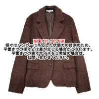 cat in the closet プードル ウール ボア サイズM 1853207 テーラードジャケット ブラウン レディース キャットインザクローゼット【中古】5-0928T△
