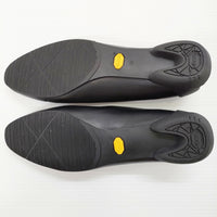 Cisei フラットレザーパンプス Vカット サイズ36 パンプス ブラック レディース シセイ【中古】5-0717G◎