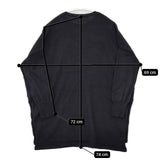 veritecoeur ウールカシミヤ クルーネック ST-115 サイドスリット セーター ニット ブラック レディース ヴェリテクール【中古】5-0913T∞