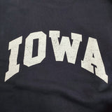 HEAR MY NAME ヒアマイネーム IOWA LOGO SWT カレッジロゴ HMNBYM-22SS-02SW サイズL スウェット ネイビー レディース【中古】5-0511M♪