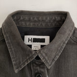 H BEAUTY&YOUTH DENIM CPO JACKET 1611-243-2196 シャツ デニムジャケット Cグレー レディース エイチビューティアンドユース【中古】5-0511M♪