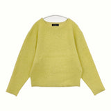Green Label UA FOXブレンド フォルム ドルマン プルオーバー 定価12100円 3513-119-1690 セーター ニット イエロー レディース グリーンレーベル【中古】5-0928T△