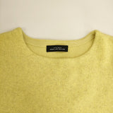 Green Label UA FOXブレンド フォルム ドルマン プルオーバー 定価12100円 3513-119-1690 セーター ニット イエロー レディース グリーンレーベル【中古】5-0928T△