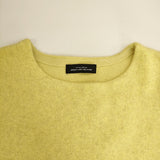 Green Label UA FOXブレンド フォルム ドルマン プルオーバー 定価12100円 3513-119-1690 セーター ニット イエロー レディース グリーンレーベル【中古】5-0928T△
