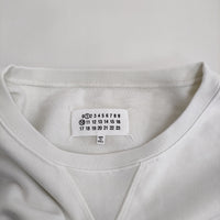 MAISON MARGIELA SWEATSHIRT CHALK ナンバリングロゴ s50gu0208 s25520 スウェット ホワイト レディース メゾンマルジェラ【中古】5-0315M♪