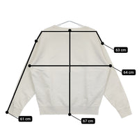 MAISON MARGIELA SWEATSHIRT CHALK ナンバリングロゴ s50gu0208 s25520 スウェット ホワイト レディース メゾンマルジェラ【中古】5-0315M♪