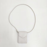 MAISON MARGIELA 未使用品 ショルダーカードケース レザー S56UI0213 カードケース ホワイト レディース メゾンマルジェラ【中古】5-0315G♪