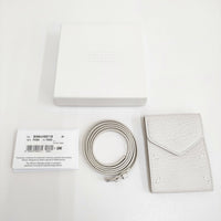 MAISON MARGIELA 未使用品 ショルダーカードケース レザー S56UI0213 カードケース ホワイト レディース メゾンマルジェラ【中古】5-0315G♪