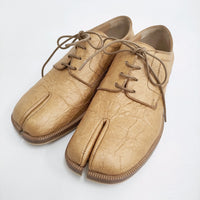 MAISON MARGIELA 美品 TABI タビシューズ レースアップ 足袋 サイズ36 シワ加工 靴 ベージュ レディース メゾンマルジェラ【中古】5-0315G♪