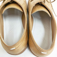 MAISON MARGIELA 美品 TABI タビシューズ レースアップ 足袋 サイズ36 シワ加工 靴 ベージュ レディース メゾンマルジェラ【中古】5-0315G♪