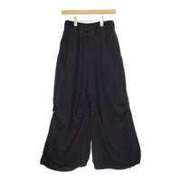 REGULATION Yohji Yamamoto パラシュートデシンパンツ FU-P52-500 サイズ1 ブラック レディース レギュレーションヨウジヤマモト【中古】5-0325M♪