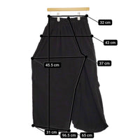 REGULATION Yohji Yamamoto パラシュートデシンパンツ FU-P52-500 サイズ1 ブラック レディース レギュレーションヨウジヤマモト【中古】5-0325M♪