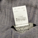 Yohji Yamamoto collections レーヨンリネンストール フリンジ ロゴ入り ユニセックス FS-L81-260 ストール ブルー グレー レディース ヨウジヤマモト【中古】5-0723G◎
