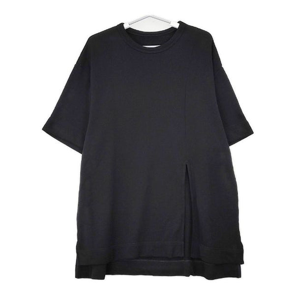 REGULATION Yohji Yamamoto チュニック プルオーバー FI-T52-002 半袖 スウェット ブラック レディース レギュレーションヨウジヤマモト【中古】5-0604S∞