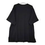REGULATION Yohji Yamamoto チュニック プルオーバー FI-T52-002 半袖 スウェット ブラック レディース レギュレーションヨウジヤマモト【中古】5-0604S∞