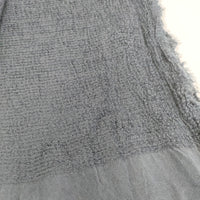 Faliero Sarti イタリア製 レーヨンシルク 大判 フリンジ マフラー ストール ネイビー レディース ファリエロサルティ【中古】5-0723M◎