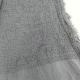 Faliero Sarti イタリア製 レーヨンシルク 大判 フリンジ マフラー ストール ネイビー レディース ファリエロサルティ【中古】5-0723M◎