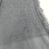 Faliero Sarti イタリア製 レーヨンシルク 大判 フリンジ マフラー ストール ネイビー レディース ファリエロサルティ【中古】5-0723M◎