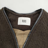 Ray Beams シャギーパイピングコート 定価45000円 63-19-0210-111 ウールモヘヤ混 コート ブラウン レディース レイビームス【中古】5-1104T△