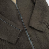 Ray Beams シャギーパイピングコート 定価45000円 63-19-0210-111 ウールモヘヤ混 コート ブラウン レディース レイビームス【中古】5-1104T△