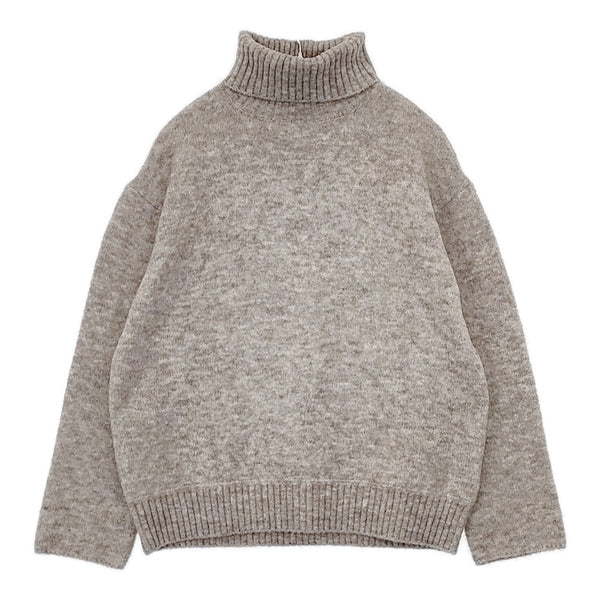 NOUVELLES DU PARADIS リブタートル PK17314 サイズ38 ウールアルパカ混 セーター ニット グレー レディース ヌーベルドゥパラディ【中古】5-1104T△