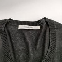 MIDIUMISOLID 羽織 ガウン ロング カーディガン ブラック レディース ミディウミソリッド【中古】5-0503M∞