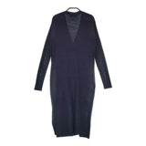 green label relaxing UNITED ARROWS リブ 羽織 ロング カーディガン ネイビー レディース グリーンレーベルリラクシング【中古】5-0503M∞