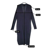 green label relaxing UNITED ARROWS リブ 羽織 ロング カーディガン ネイビー レディース グリーンレーベルリラクシング【中古】5-0503M∞