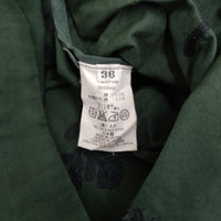 mina perhonen laundry bonheur 刺繍 ra3106 サイズ36 ワンピース グリーン レディース ミナペルホネンランドリー【中古】5-0511M♪