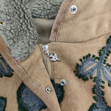 mina perhonen frost garden sa2246 サイズ38 刺繍 ダウンベスト ベージュ レディース ミナペルホネン【中古】5-1101T∞