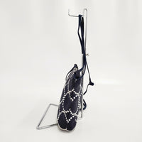 mina perhonen tambourine xs7922p 母子手帳ケース リネン ショルダーバッグ ネイビー レディース ミナペルホネン【中古】5-0813G◎