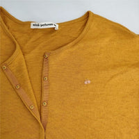 mina perhonen cozy ta8877 アンゴラ カーディガン イエロー レディース ミナペルホネン【中古】5-0913T∞