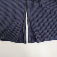 seagreen 新品 BIG WAFFLE FLARE PANTS 02 定価20900円 LSEA23A5559-S ワッフルフレア パンツ ネイビー レディース シーグリーン【中古】5-0315M♪