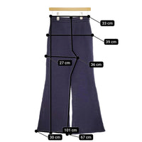 seagreen 新品 BIG WAFFLE FLARE PANTS 02 定価20900円 LSEA23A5559-S ワッフルフレア パンツ ネイビー レディース シーグリーン【中古】5-0315M♪