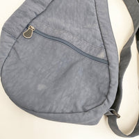 HEALTHY BACK BAG Textured Nylon ボディバッグS ショルダーバッグ ブルー レディース ヘルシーバックバッグ【中古】5-0813G◎