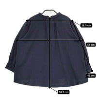 KURASHI&Trips ブラウス パンツ サイズM セットアップ ネイビー レディース クラシアンドトリップス/北欧、暮らしの道具店【中古】5-0513M♪