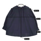 KURASHI&Trips ブラウス パンツ サイズM セットアップ ネイビー レディース クラシアンドトリップス/北欧、暮らしの道具店【中古】5-0513M♪