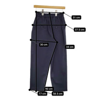 KURASHI&Trips ブラウス パンツ サイズM セットアップ ネイビー レディース クラシアンドトリップス/北欧、暮らしの道具店【中古】5-0513M♪