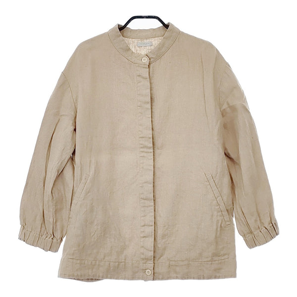fog linen work リネン リトアニア製 ジャケット ブルゾン ライトベージュ レディース フォグリネンワーク【中古】5-0412M△