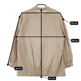 fog linen work リネン リトアニア製 ジャケット ブルゾン ライトベージュ レディース フォグリネンワーク【中古】5-0412M△