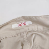 FABRIQUE コットンイージーワイドパンツ サイズ38 パンツ ベージュ レディース ファブリケ【中古】5-0513M♪