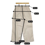 FABRIQUE コットンイージーワイドパンツ サイズ38 パンツ ベージュ レディース ファブリケ【中古】5-0513M♪